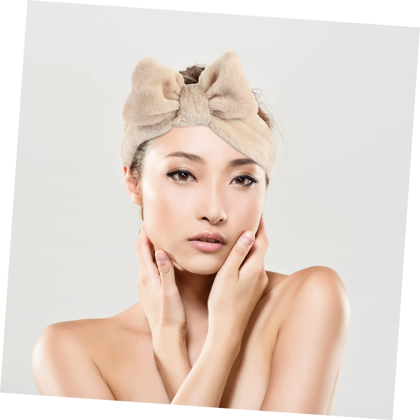 FRCOLOR 18pezzi Fasce Per Lavaggio Viso Headband Per Skincare Pile Elastiche e Comode Per Makeup e Trattamenti Di Bellezza Stile Chic e Design Alla Moda