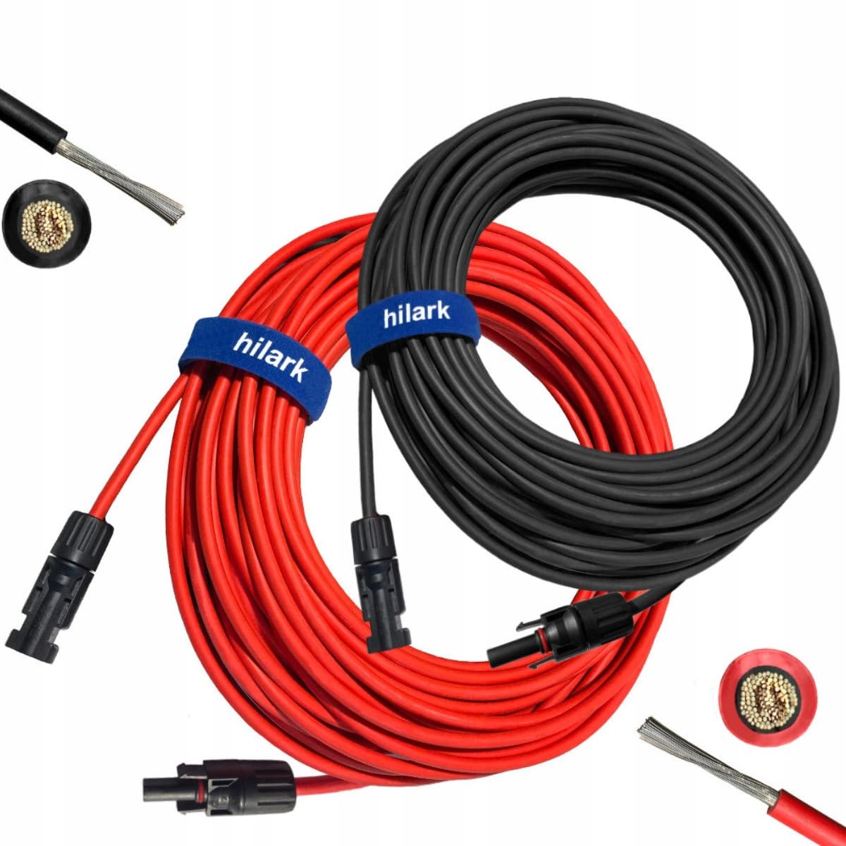 Hilark Cable Tech SOLARKABEL-Set Photovoltaik MC4 für Solarmodule 1x6mm 10m