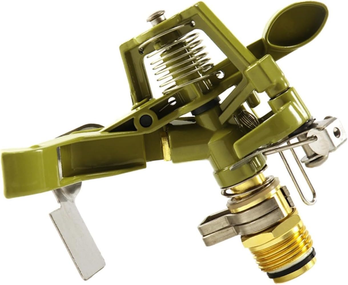 4 x Pulsationssprenger Rasensprenger Impulsprenger Pulsationsregner Professionell Gartensprinkler, Bewässerung großer Flächen bis 530 m², Reichweite, 360°,Für Rasen Blumen Pflanzen,Silber