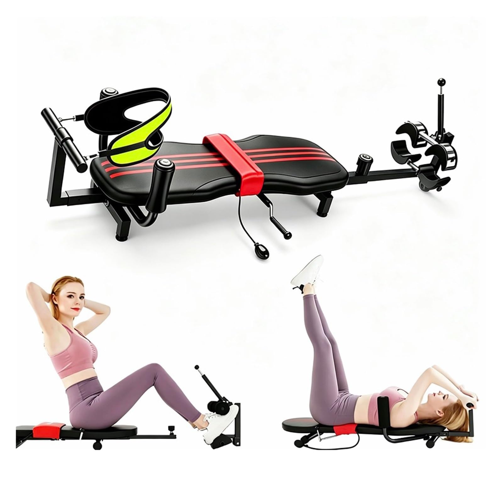 Panca per Allungare la Schiena, Neck Stretch Traction Table, Panca per barella, per Allungamento della Schiena con Trazione Cervicale, Stretching e Rilassamento del Corpo