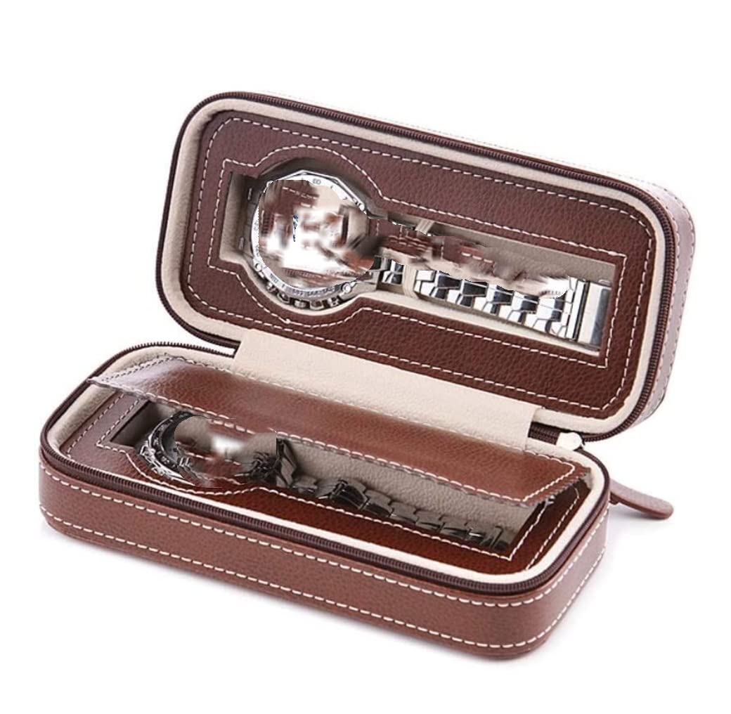 Custodia per orologio Rotolo per orologio Custodia per orologio portatile in pelle PU con 2/4/8 slot Custodia per orologio Portaoggetti per organizzatore per orologi Scatola per orologi Avvolgitore