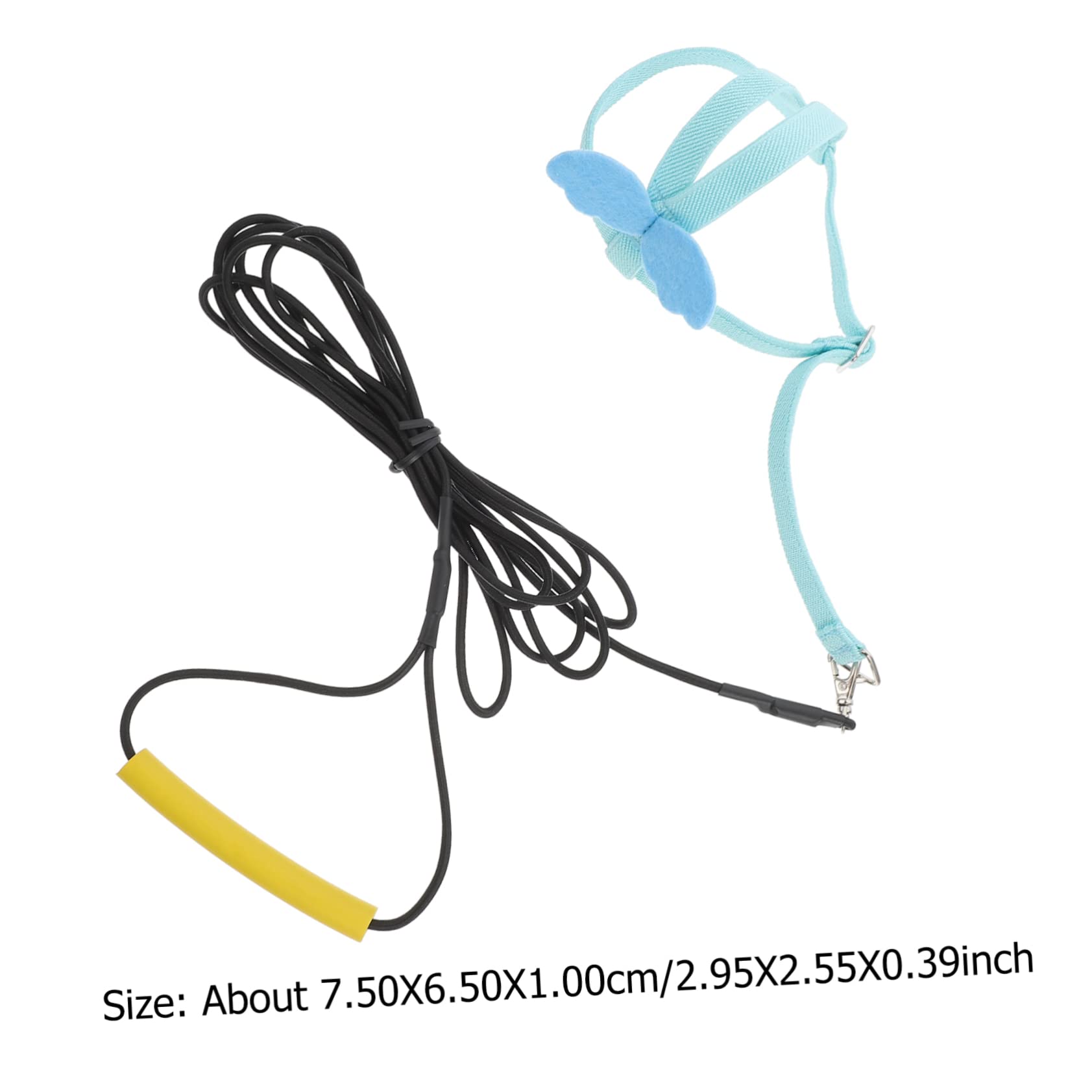 balacoo Bird Harness Leash Parrot Outdoor Flying Harness Training Rope Easy to Carry Blue