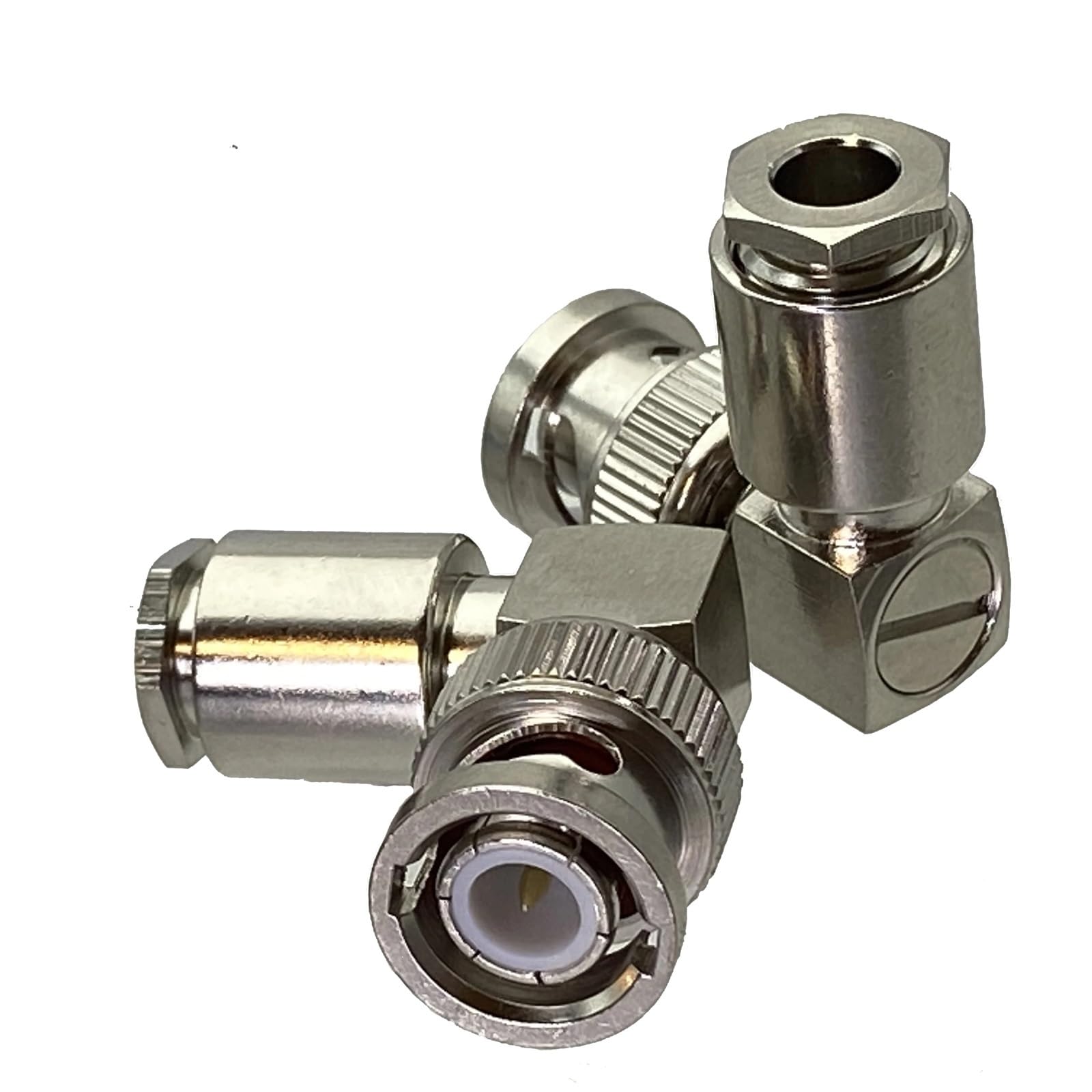 Złącze męskie BNC Clamp RG174 RG316 / RG58 RG142 / RG8X / RG5 RG6 / RG8 LMR400 RF Adapter Prosty i Kąt Prosty (Dla RG5 RG6)