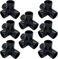 Vista 11 de Accesorio en T de PVC de 1", Conector de Codo de 3 Vías, Codo de 90 Grados con Salida Lateral Grado Muebles, Accesorios de Esquina de PVC