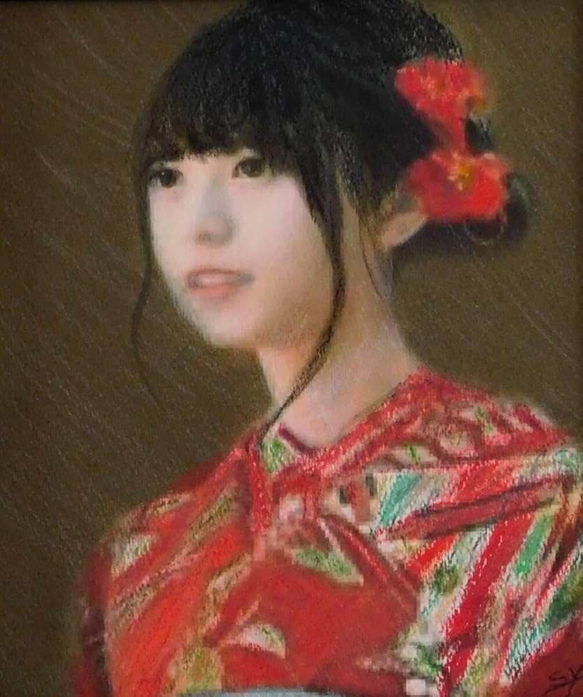 真作】京極 翔 「走馬灯」 美人画 絵画全国公募展＜優秀賞受賞＞ 人気