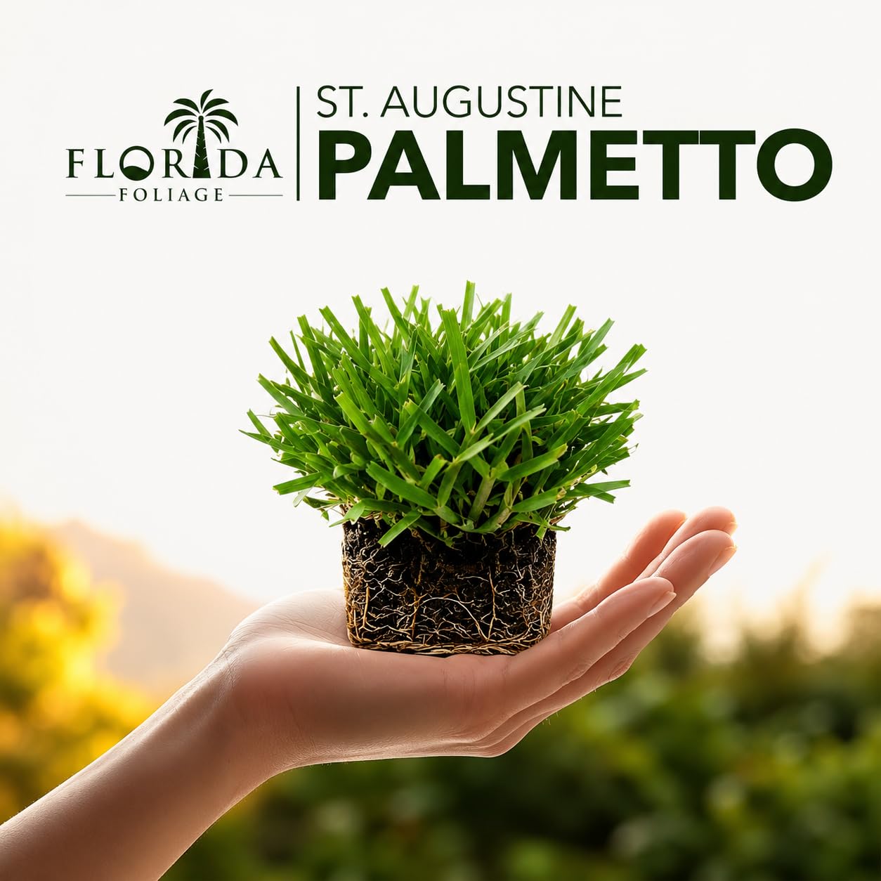 St. Augustine Palmetto | 18 tapones de césped extra grandes | Hierba de césped tolerante a la sequía, la sal y la sombra