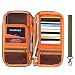 IntiPal RFID Blocking Passport Wallet - Waterproof Document Organizer Credit Card Travel Wallet, Family Passport Holder with Removable Wristlet Strap