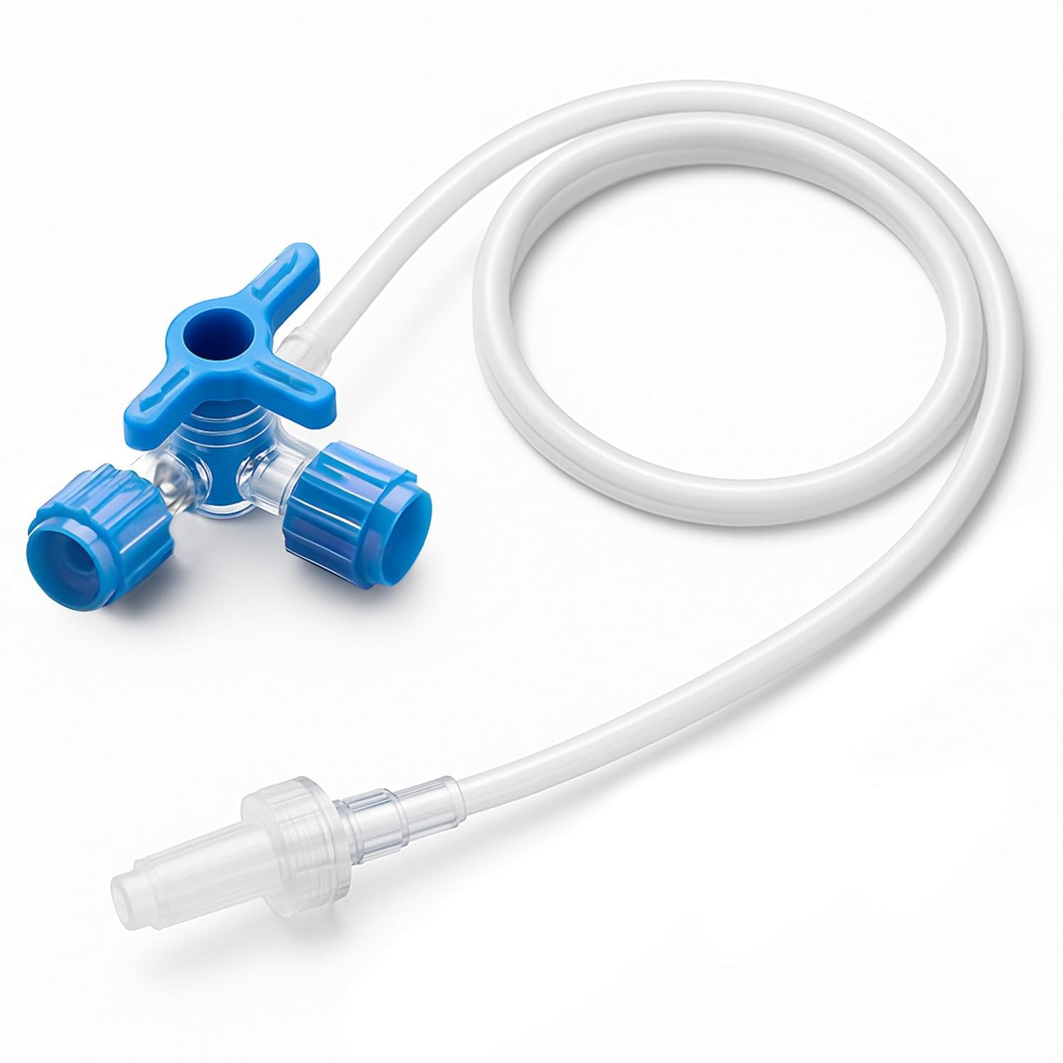 Rubinetti a 3 vie Sterili LUER LOCK con prolunga da 25 cm (50 pezzi) per Infusione, resistenti ai lipidi, senza Lattice e Ftalati