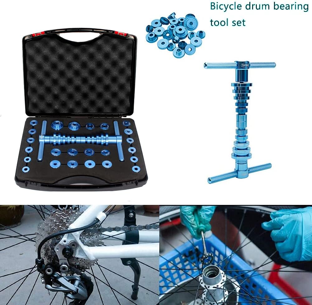 Bicycle Bearing Press Set, Drift Bike Tool Kit Set, Turning Point for Wheels Hub Universal Cycle Bearing Press Set, Nice Tools for Bicycle Repair