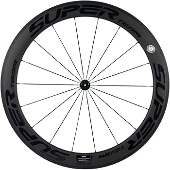 SUPERTEAMカーボンホイール700C固定ギア ホイール リム高 60mm Amazon | Superteam 700c カーボン自転車ホイールフロント 60mm リア