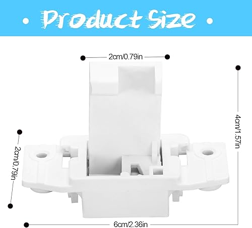 Miniatura 2 de WH02X24399 Golpe de bloqueo de tapa de arandela, piezas de repuesto AP5999576 PS11729471 compatibles con interruptor de bloqueo de cubierta de