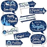 Big Dot of Happiness Photo Booth Props Kit - 10-Piece Fairy Tale Props, DIY Assembly Prop Stick, Photo Booth Prop, Premium Cardstock Party Decorations