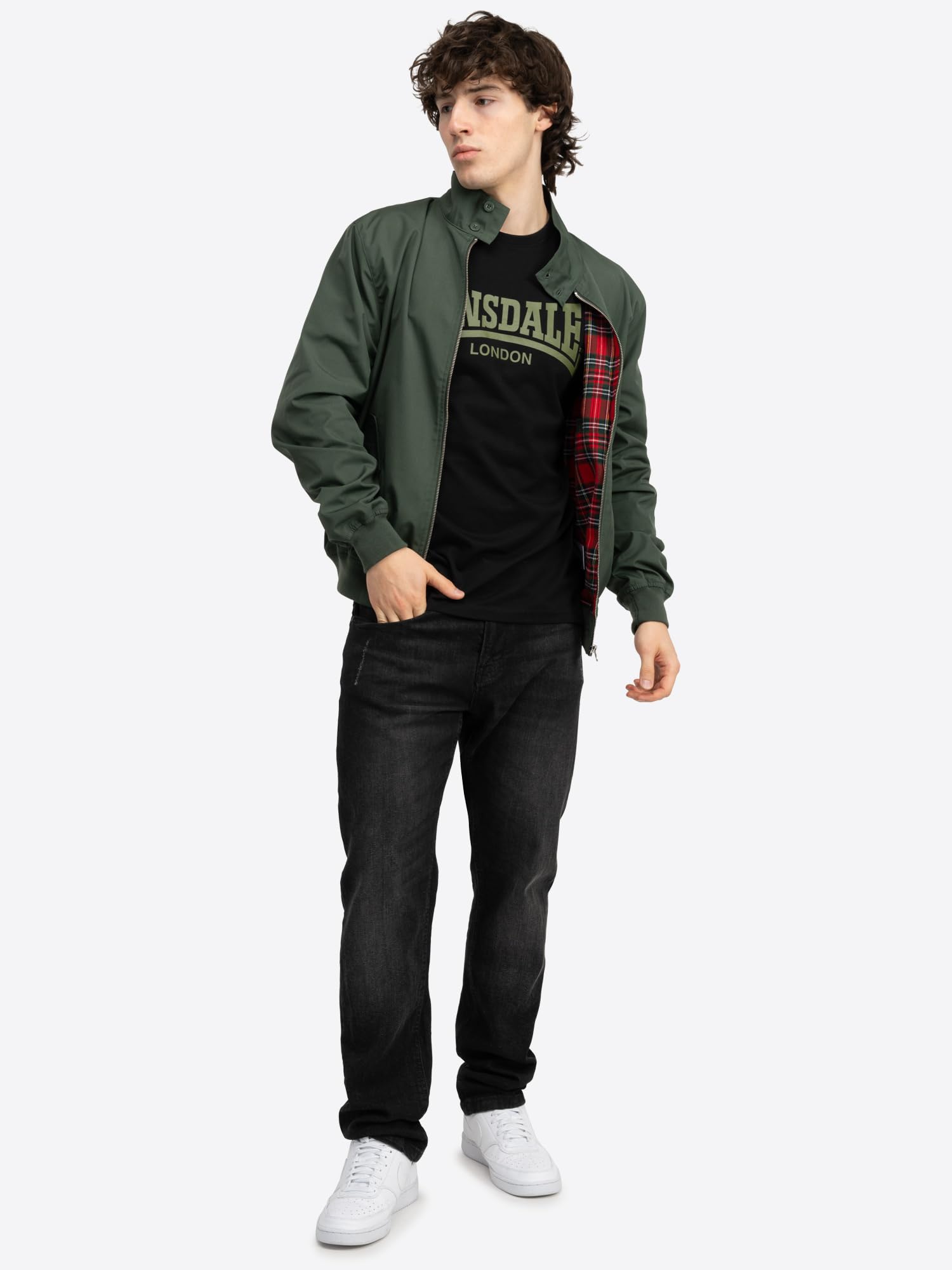 Lonsdale Bluzka Mężczyźni Herren Jacke Schmale Passform Classic