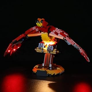 BRIKSMAX Led Lighting Kit for Harry Potter Fawkes, Dumbledore’s Phoenix-Compatible with Lego76394 Building Blocks Model- Not Include The Lego Set