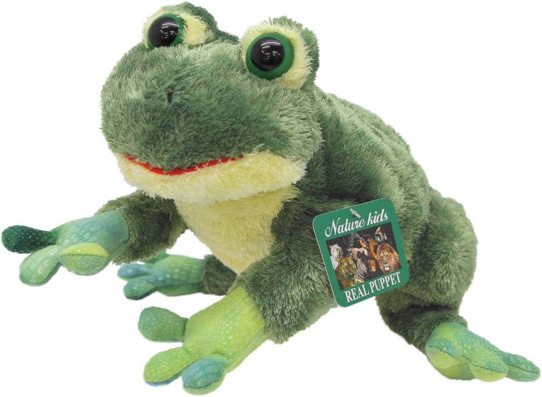 Amazon Co Jp オーロラ ワールド ぬいぐるみ ボディーパペット カエル 鳴き声サウンド入 おもちゃ