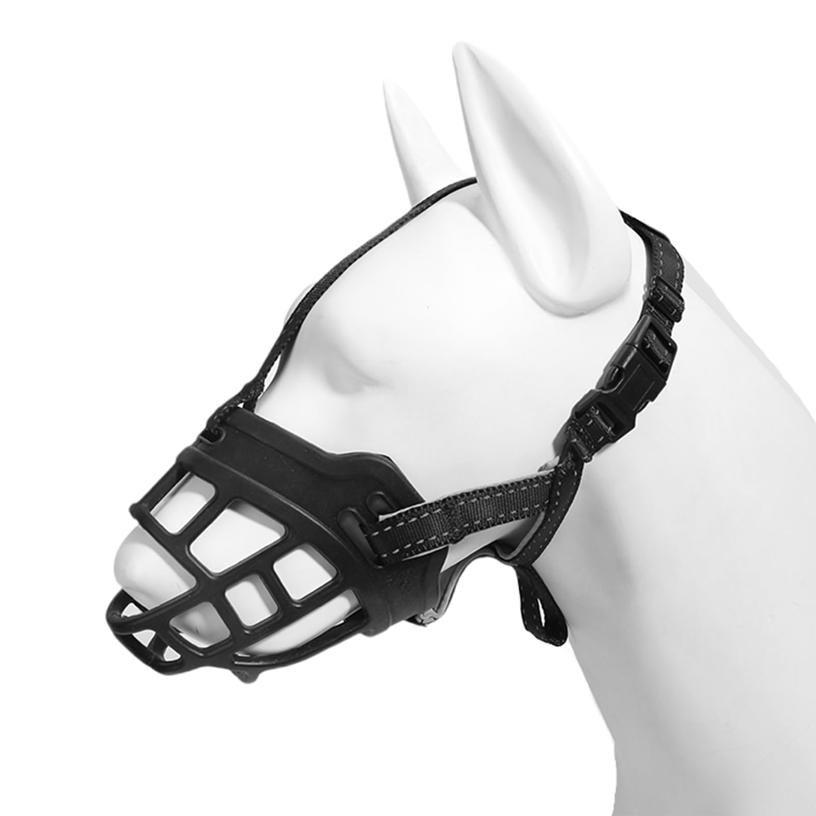 Bozal for Perro, Suave, antimordeduras, Transpirable, Ajustable, con Apertura Frontal y Gran Orificio de respiración.,Bozal para Perro(Color,No. 4)