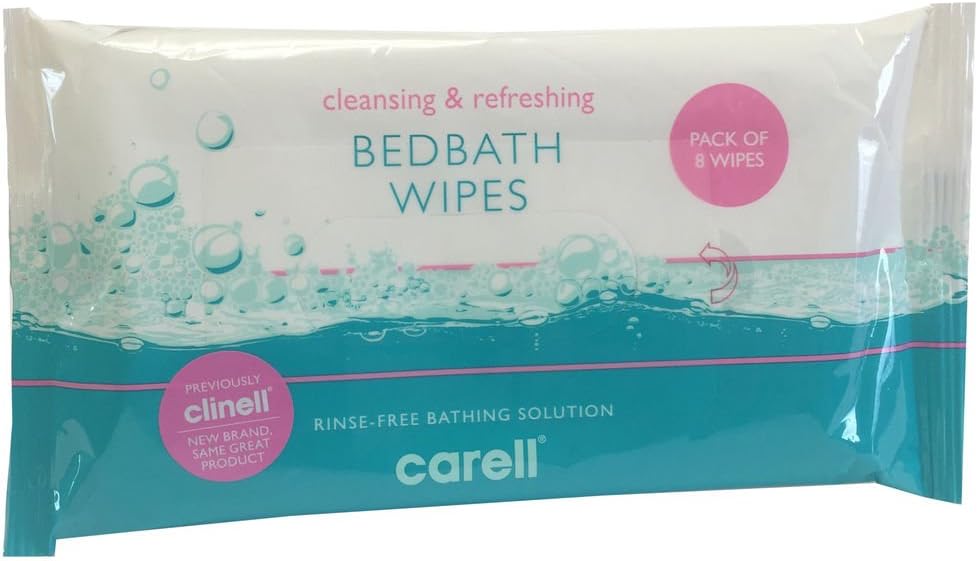 Carell RinseFree Bedbath Patient Wipes Full Body Wash (24 Packs of 8) Amazon.co.uk Health
