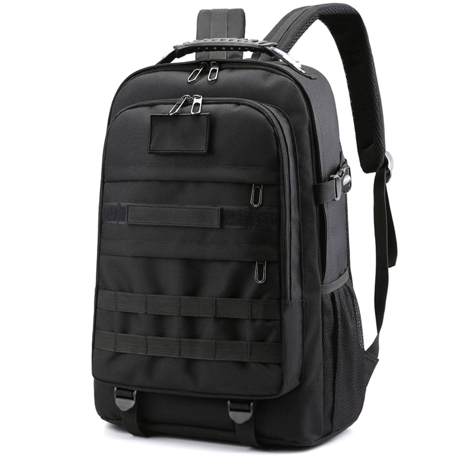 Outplea 35L Hiking Tactical Backpack for Men, Military Rucksack Bug Out Bag with MOLLE System, Army Assault Pack for Travel Commuting Outdoor, Black
