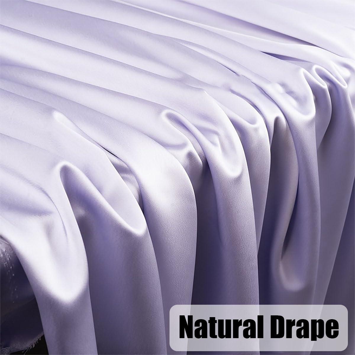 Tissu en soie pure - 100 x 114 cm - Vendu au mètre - 19 mommes - Tissu en satin de soie brillant - Tissu décoratif en soie pour vêtements, pyjamas, écharpes, literie, rideaux, mariage