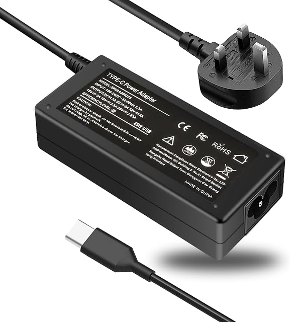 45W Type-C USB-C AC Adapter Laptop Charger for HP Chromebook X360 11-ae051wm 11-ae001tu 11-ae027nr 12b-ca0010nr 13-ak0015nr 14-ca051wm 14-ca052wm 15-de0010nr,Spectre x2 12 Power Supply Cord
