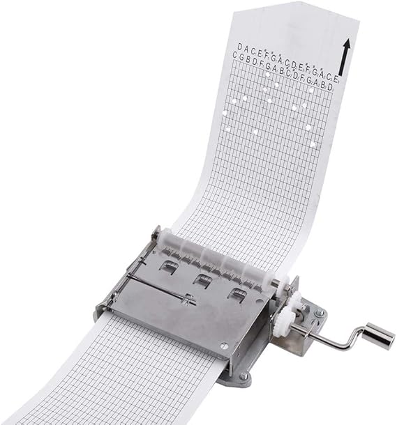 30Note Music Box Maker Kit, Quality Material, Hand Crank Tape Music