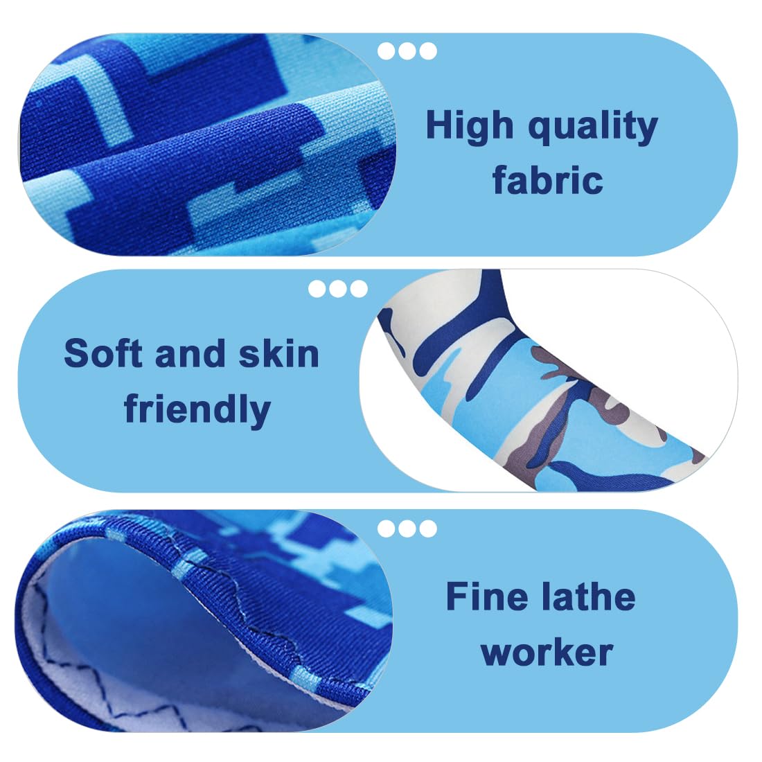 2 Paia Maniche Protettive Bambini - Anti-UV, Anti-Taglio, In Seta Di Ghiaccio, Per Esterno E Sport - Foto 7