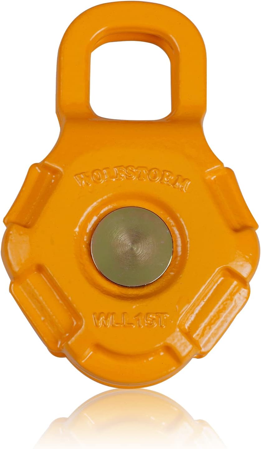 WOLFSTORM 15T/ 33000LB Winch Snatch Block Towing Pulley Blocks35T/ 77000 LB Maximum Break
