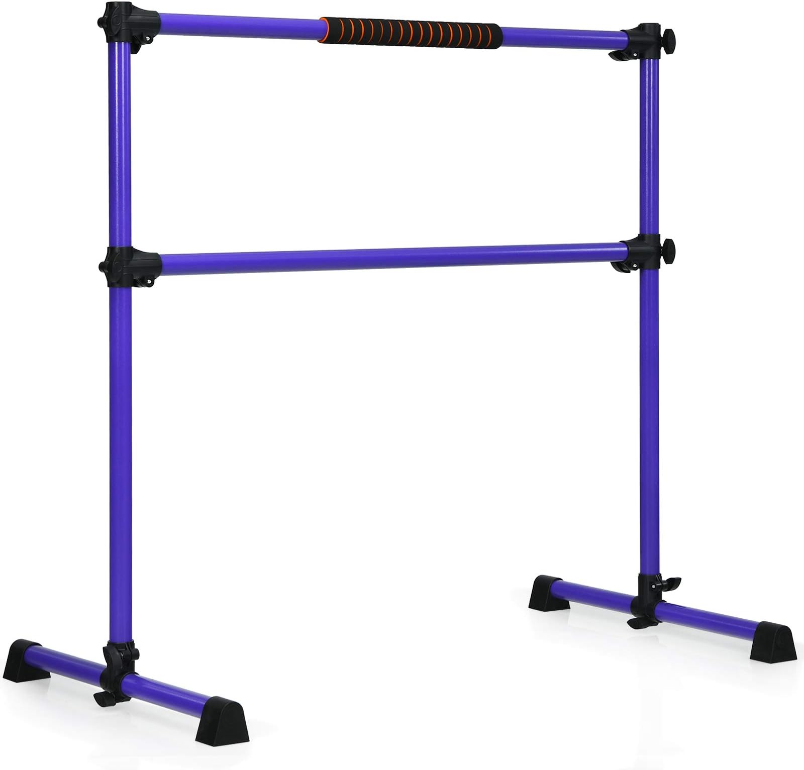 GOFLAME Ballet Barre Portable Double, 4FT Freestanding Ballet Barre Adjustable, Heavy Duty Dancing Stretching Ballet Bar for Home, Dance Barre, Fitness Ballet Bar
