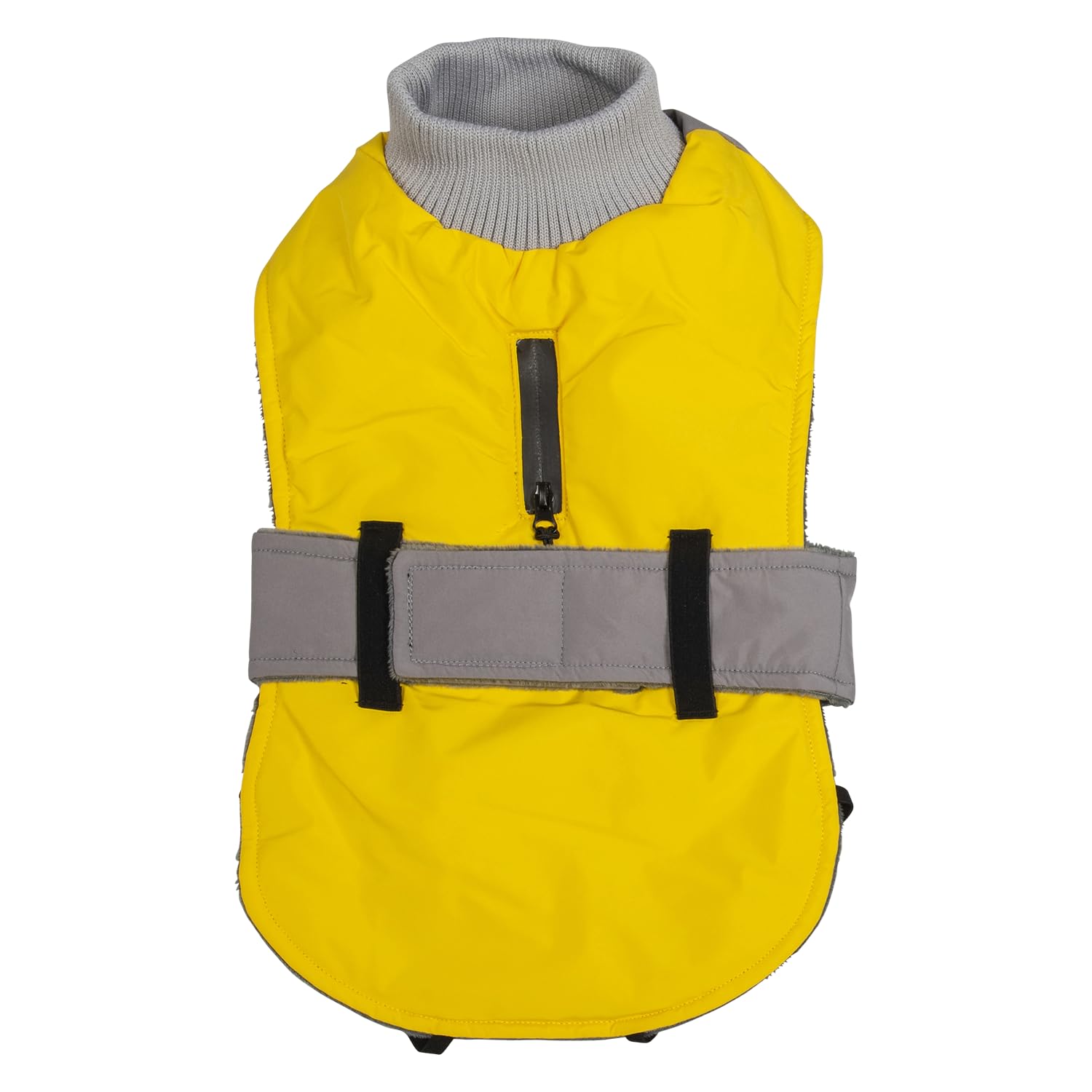 JACK AND VANILLA, Yellow Winter Jacket for Small Dogs, Thermal Insulation, Durable Materials, Custom Fit, Increased Visibility, Size 35 cm, Colour: Yellow, Expedition