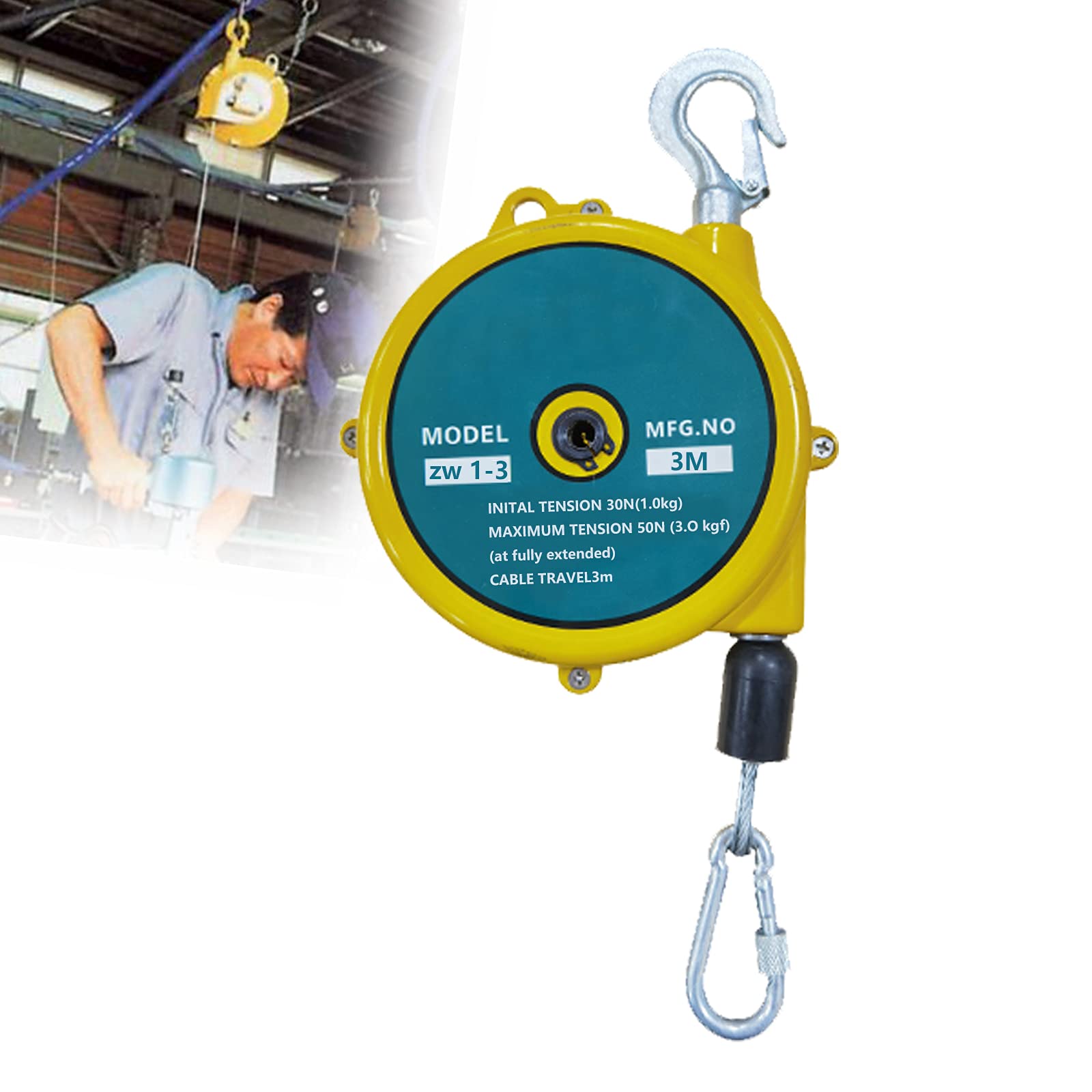 Federzug Balancer 0,6-3,0kg - Einziehbare Werkzeughalterung Für Werkstatt & Industrie