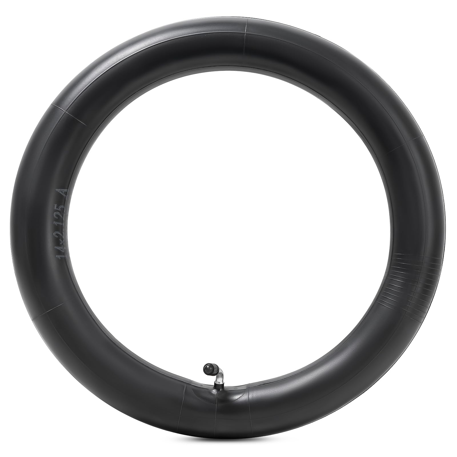 14x2.125 Butyl Bike Inner Tube, 14 Inch Bike Tube with CR202 Bent Valve Stem Compatible with Most 14x1.90 14x1.95 14x2.0 14x2.10 14x2.125 Electric Scooters Electric Bicycle E-Bike Tire Tube 1Pcs