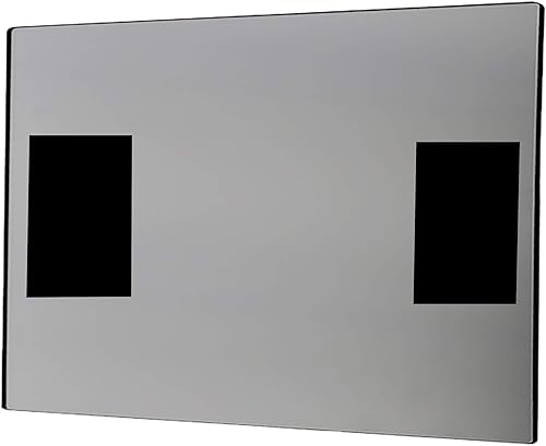 Miniatura 2 de Marketing Holders Lámina de espejo acrílico de 8.5 x 11 pulgadas, azulejos con tiras magnéticas, plástico reflectante, ligero, plano con esquinas