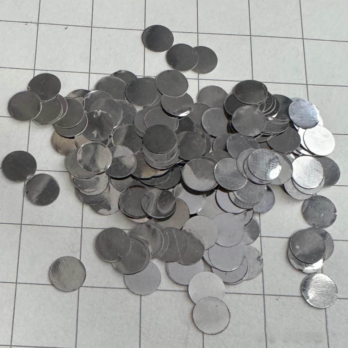 Fogli rotondi in metallo platino da 3 pezzi, dischi in pt puro al 99,95% for esperimenti di laboratorio, diametro 6 mm, spessore 0,09 mm