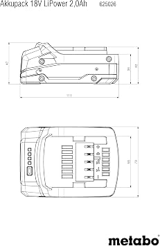 METABO 625026000 18V 2.0AH LI-ION Compact (625026000)
