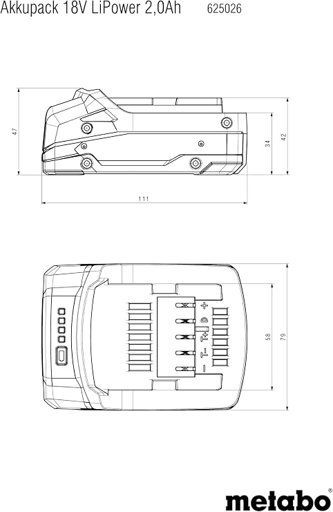 METABO 625026000 18V 2.0AH LI-ION Compact (625026000)