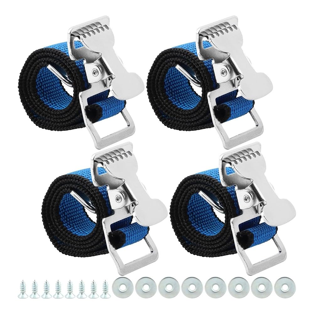 Littimoon 4PCS Drywall Stilts Straps, Leg Band Straps Drywall Foot Band Straps Kit Nylon Leg Fixation Strap Replacement Part