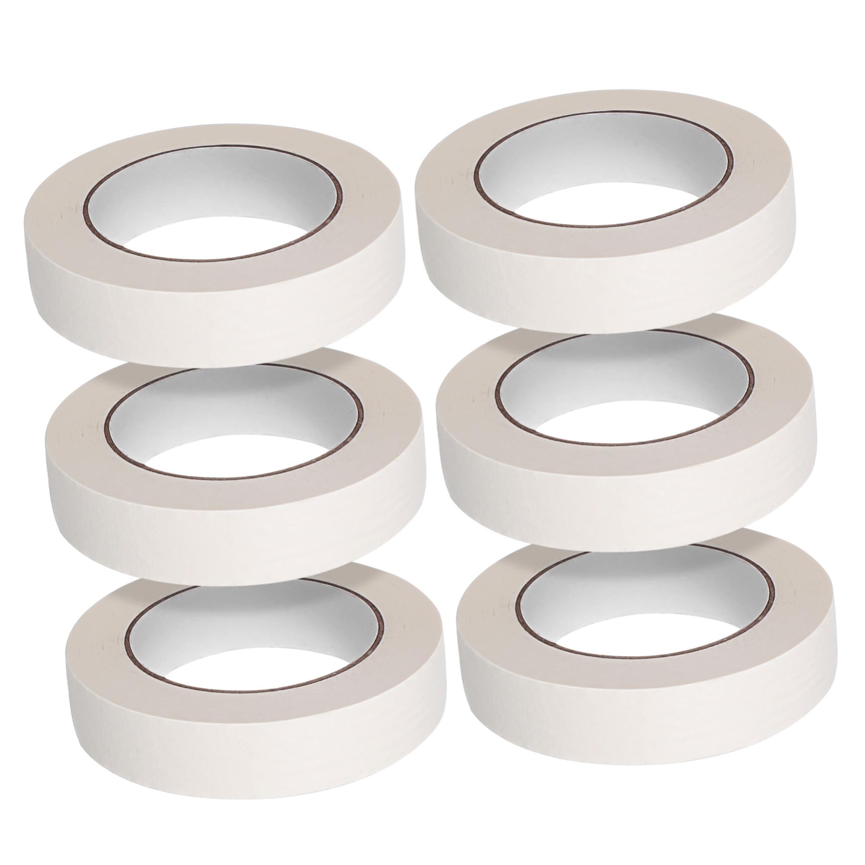 6rouleaux Ruban Adhésif Blanc Pour Peinture Facile à Déchirer Ruban De Masquage Pour Voiture Maison Et Projets Artistiques Pour Bords Nets