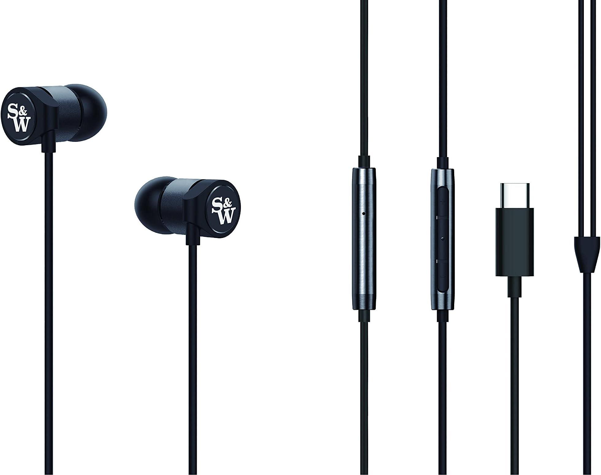 Strauss & Wagner Audio EM8C Wired Earbuds with USB-C Connection
