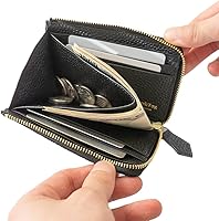 Hush Tug Lジップウォレット　ハッシュタグ財布　コンパクトミニ財布 L Zip Wallet Black – HushTug