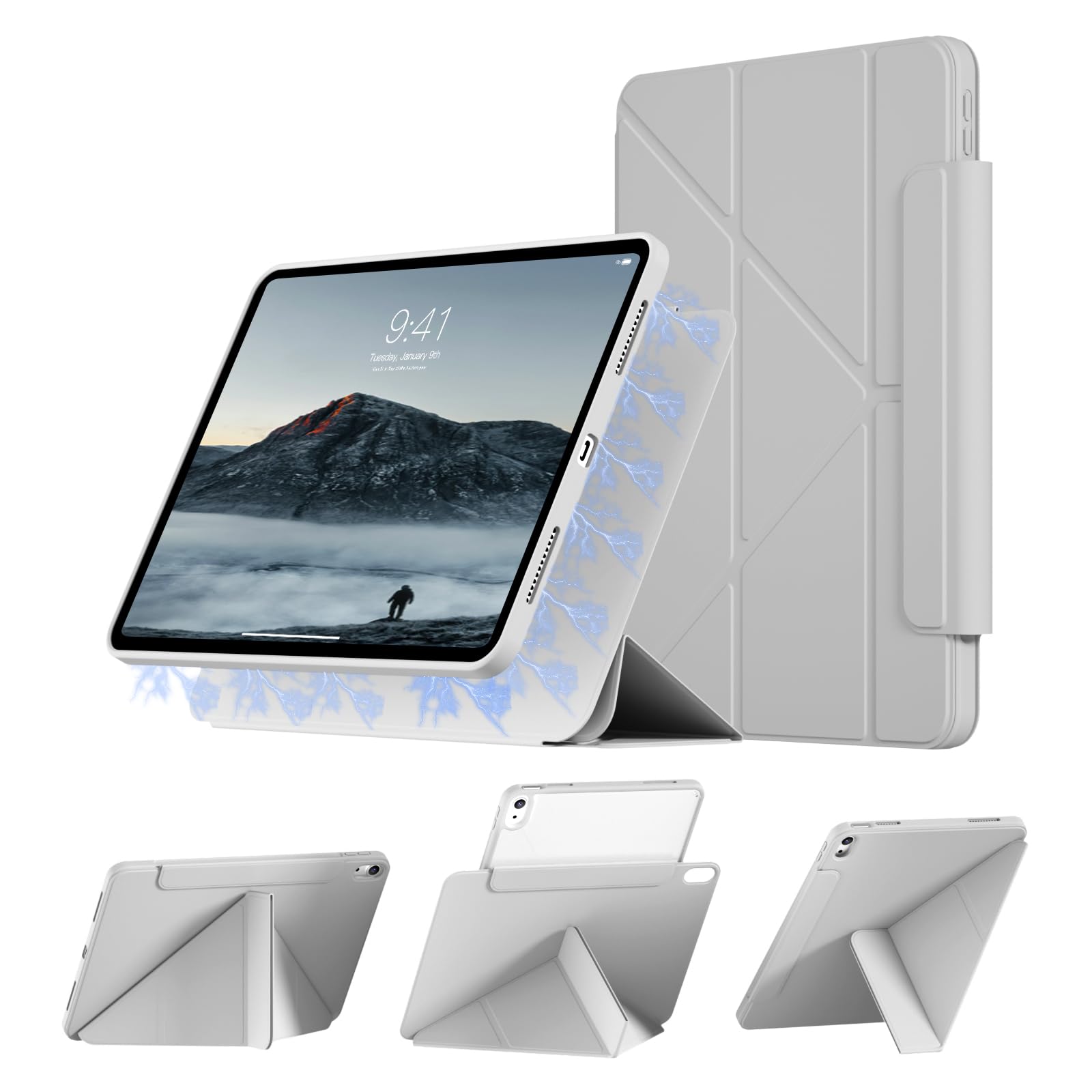 KENKE Magnetic for iPad A16 11th 2025/10th 2022 Gen Case with Pencil Holder