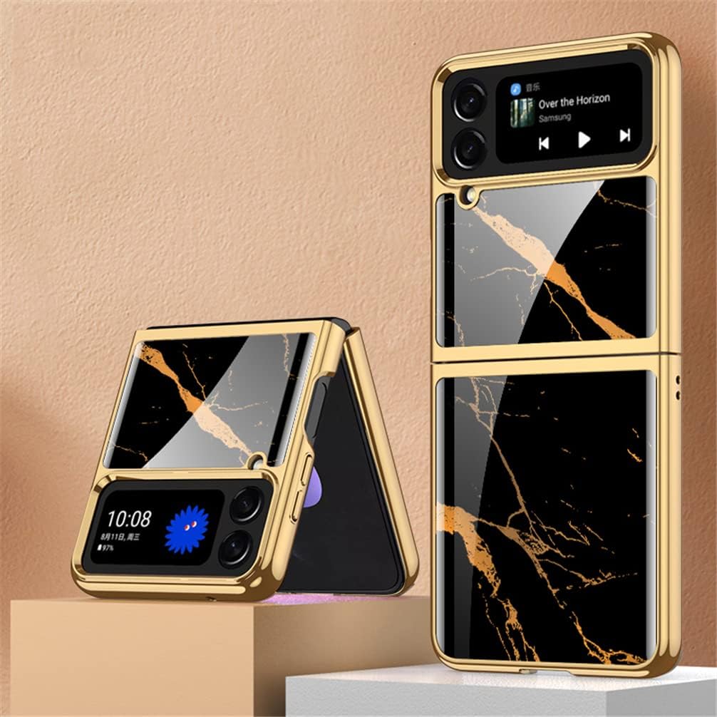 BaiFu Z Flip 4 Protezione Delle lenti Case, Carcasa Compatible con Samsung Z Flip 4, Funda para Z Flip 4, Case con Samsung Galaxy Z Flip4 5G 2022, Flip 4-06