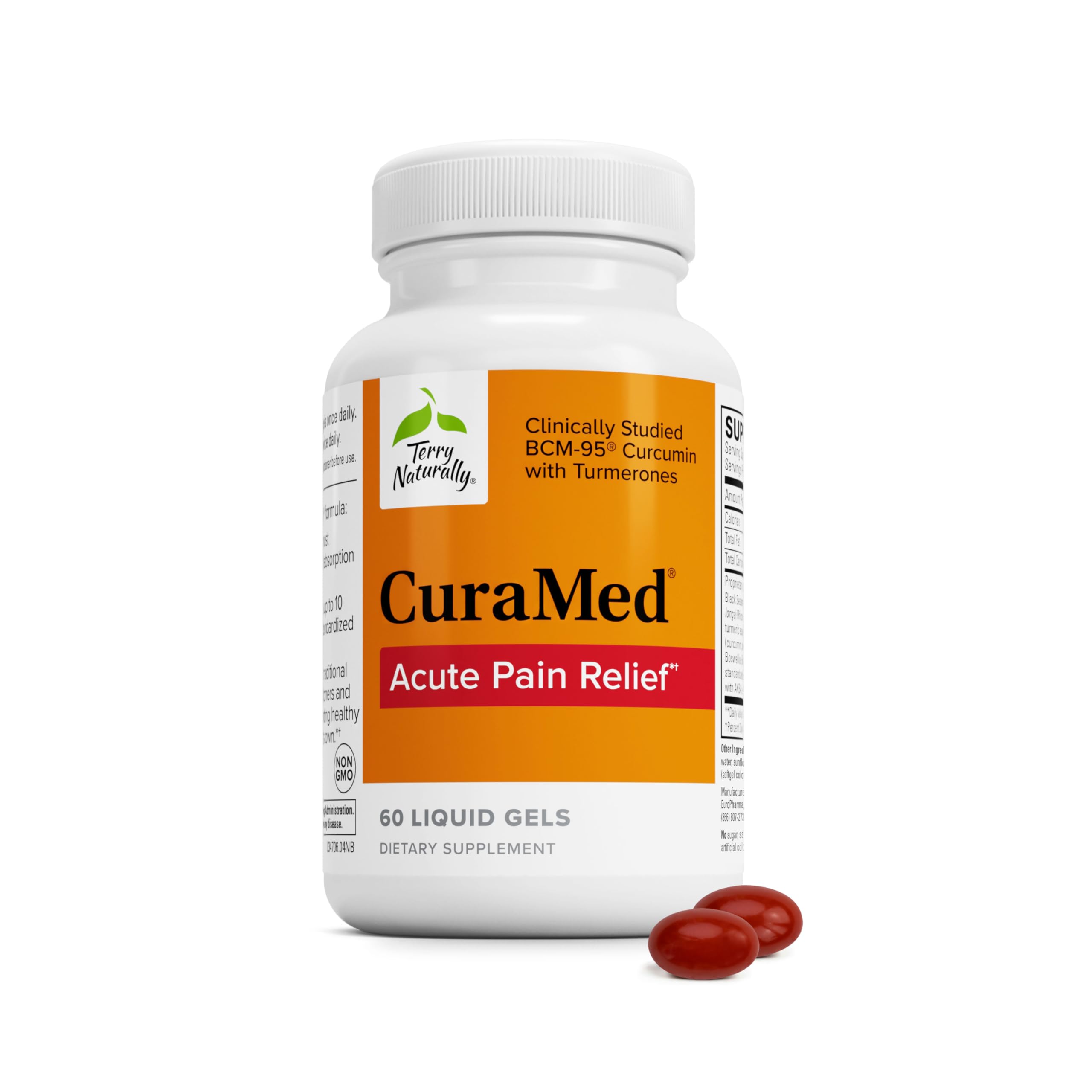 Amazon.com: Terry Naturally CuraMed Acute Pain Relief - Supplement