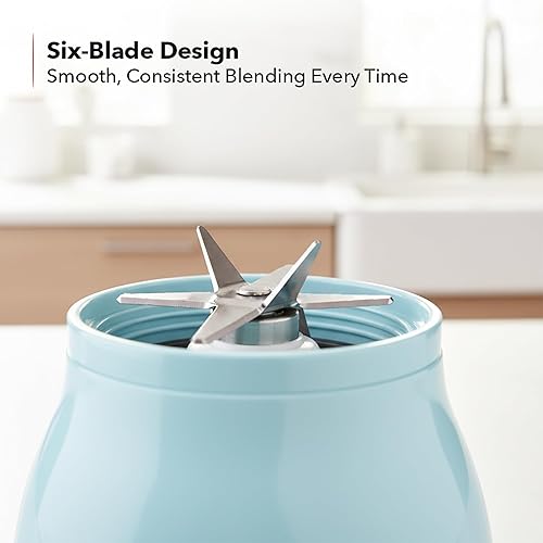 Miniatura 4 de OVENTE Batidora de encimera para batidos y batidos con motor de 550 W, tarro de vidrio de 50 onzas y 4 ajustes de velocidad ajustables, ideal para