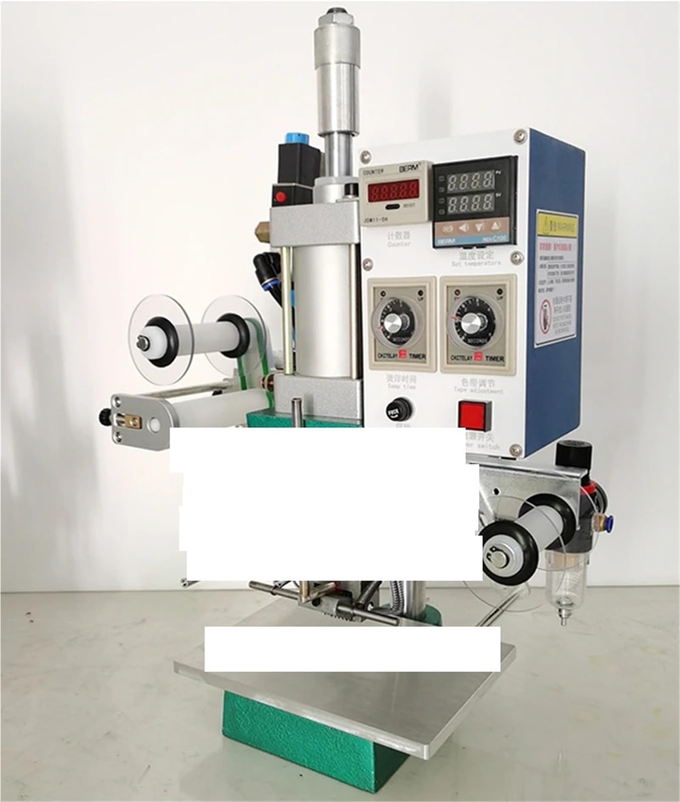Macchina Automatica for codifica e Stampa a Caldo da 150 W, for Stampa su Carta e Legno, for codifica e Stampa di Date, profondità di Stampa 90 mm(Only Machine)