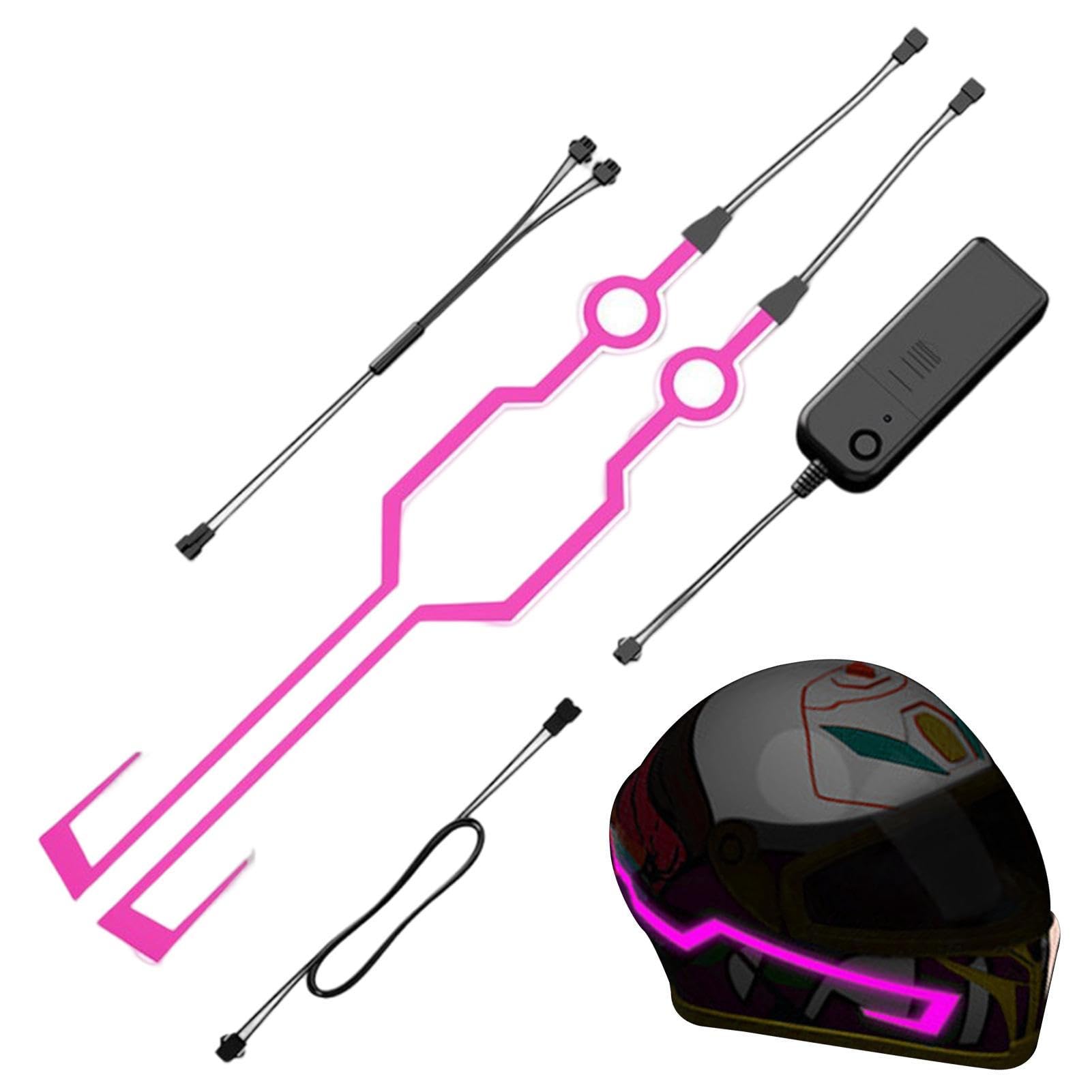 Fukamou Purple Helmets Light Strip | Bright Led Warning Light For Motorcycle Helmets,Motorcycle Helmets Led Light Helmets Light Strip Accessories