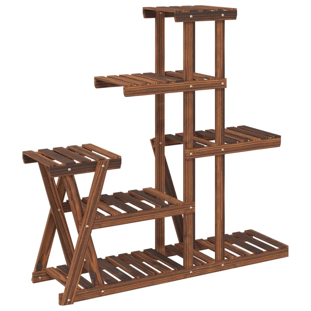 Stojak na kwiaty 95 x 25 x 96 cm lite drewno jodła