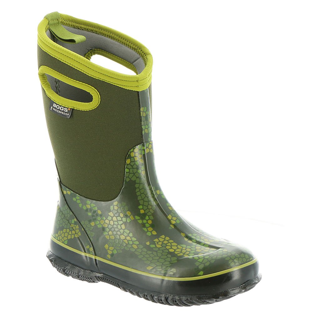 BOGS unisex-child Classic High Waterproof Insulated Rubber Neoprene Rain BootSnow Boot