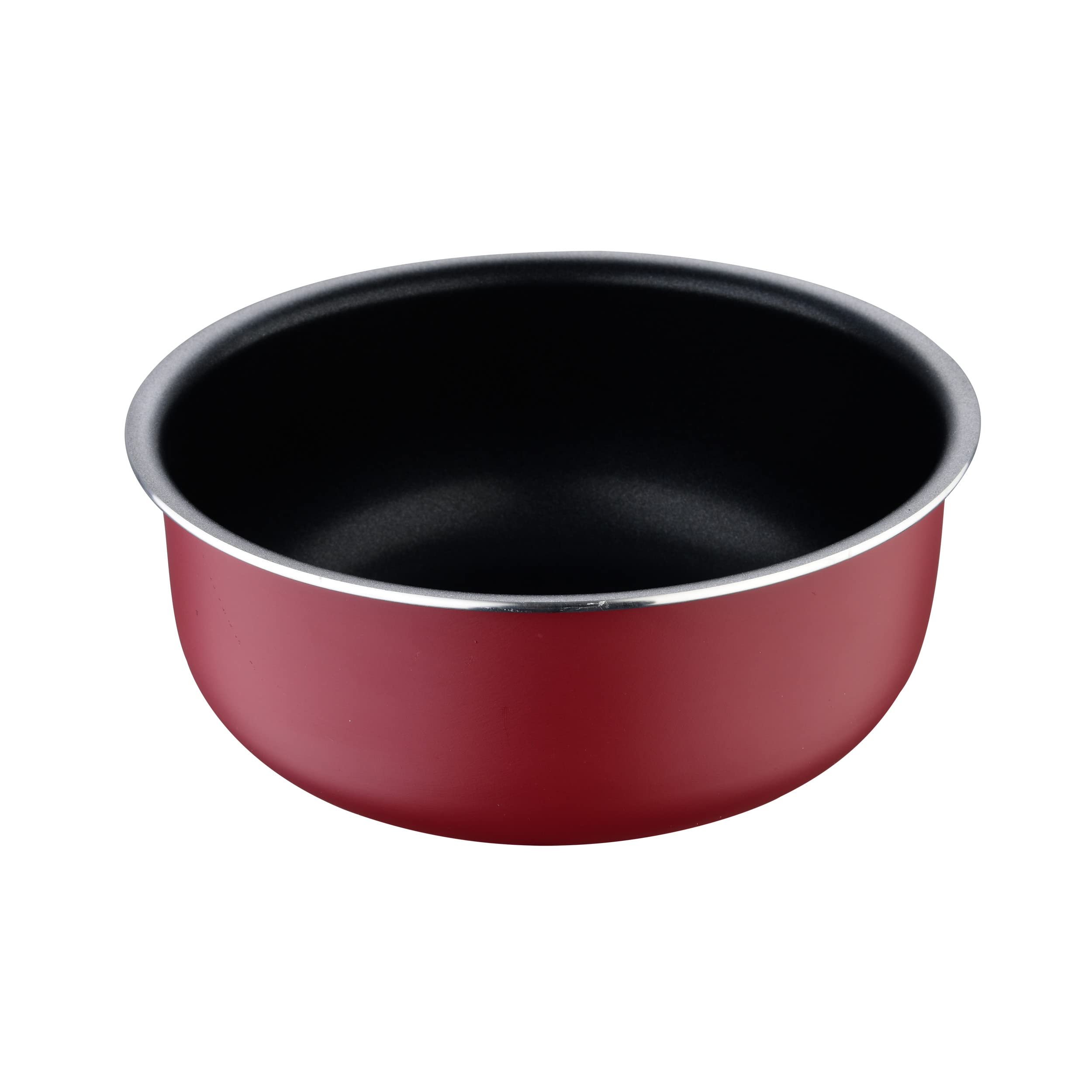 Bergner Red Edition | Juego de 3 Cazos de Cocina de 16, 18 y 20 cm + Mango Extraíble | Aluminio Prensado y Antiadherente | Todo Tipo de Cocinas y Horno