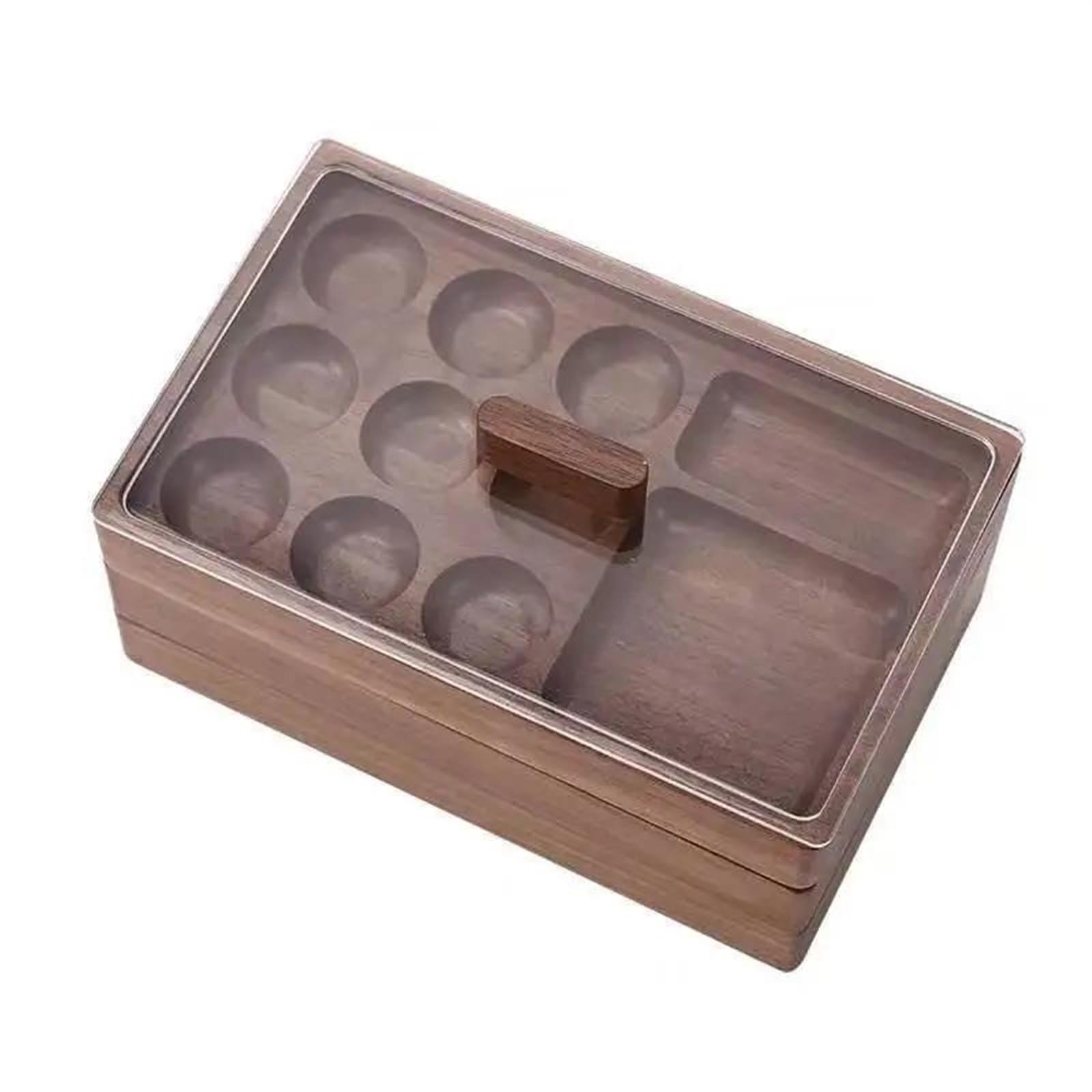 Caja para anillos Cuentas de madera maciza Pulseras Caja de almacenamiento Pendientes Anillo Collar Organizador de joyas Reloj de diseñador Estuche de tocador multicapa Cajas para anillos para joyería