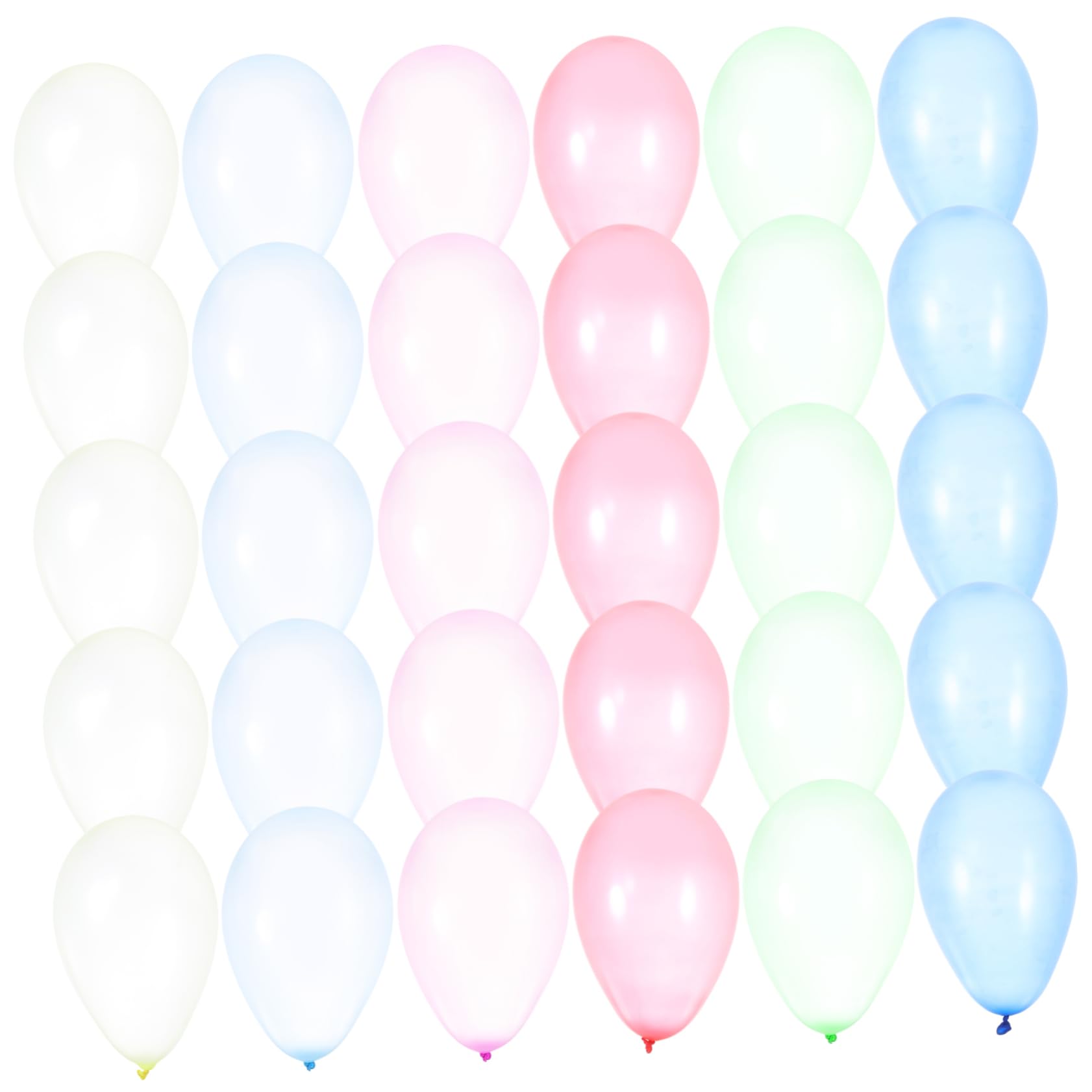 OUNONA Latex Water Balloons Bulk 500pcs Air Balloons Toys for Pool Sports Carnival Decorations
